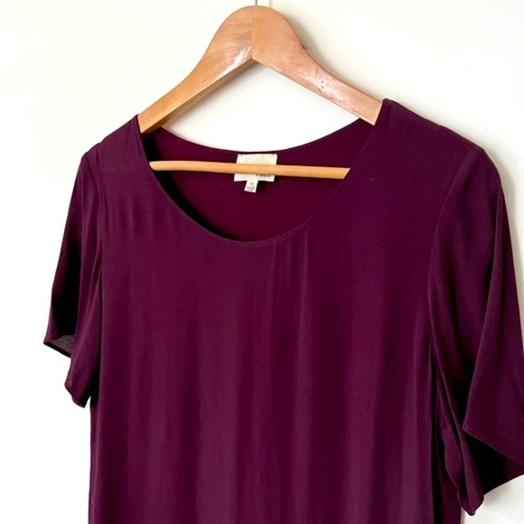 Aritzia Wilfred Women’s Free  Purple Teigen T-Shirt Shift Midi Dress Medium - Picture 5 of 11
